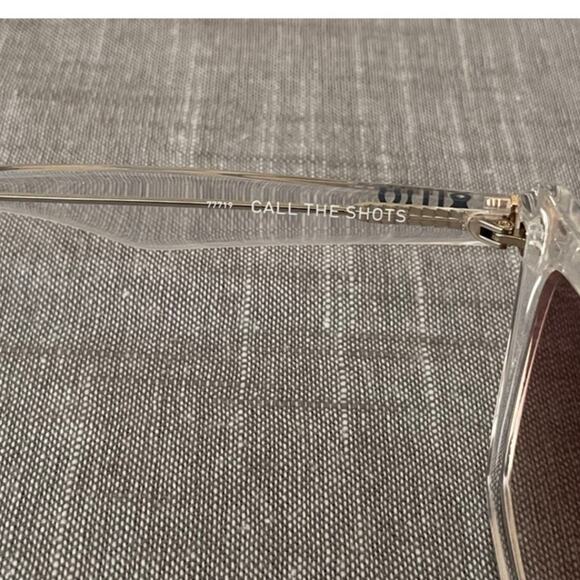 New AQUAY Call the Shots Womens Clear Frame Sepia Lens Cat Eye Sunglasses main image 11